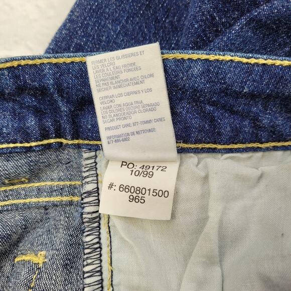 Vintage Y2K Tommy Jeans 1999 Dark Wash Jeans Juniors size 7 - Picture 13 of 16